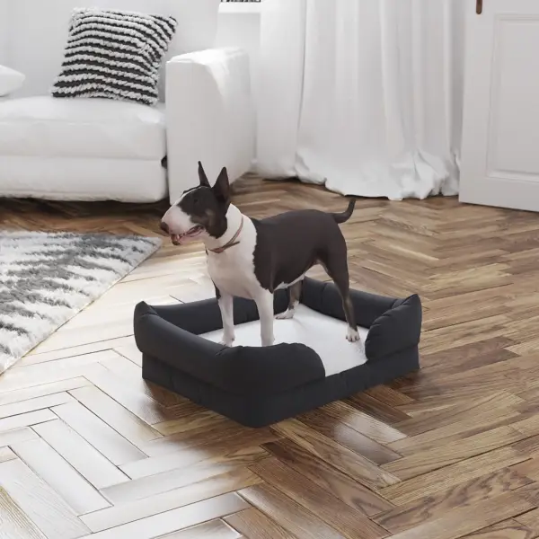 Cooper Small Memory Foam Pet Bed, small, Gray - Image 3